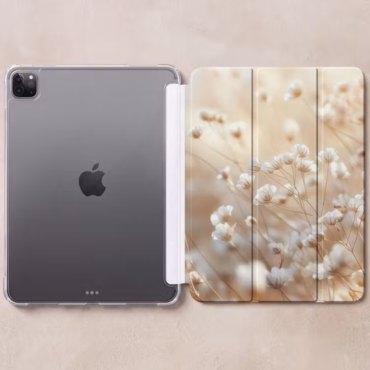 iPad-Hülle - Wild - Blumen - Weiß — 6