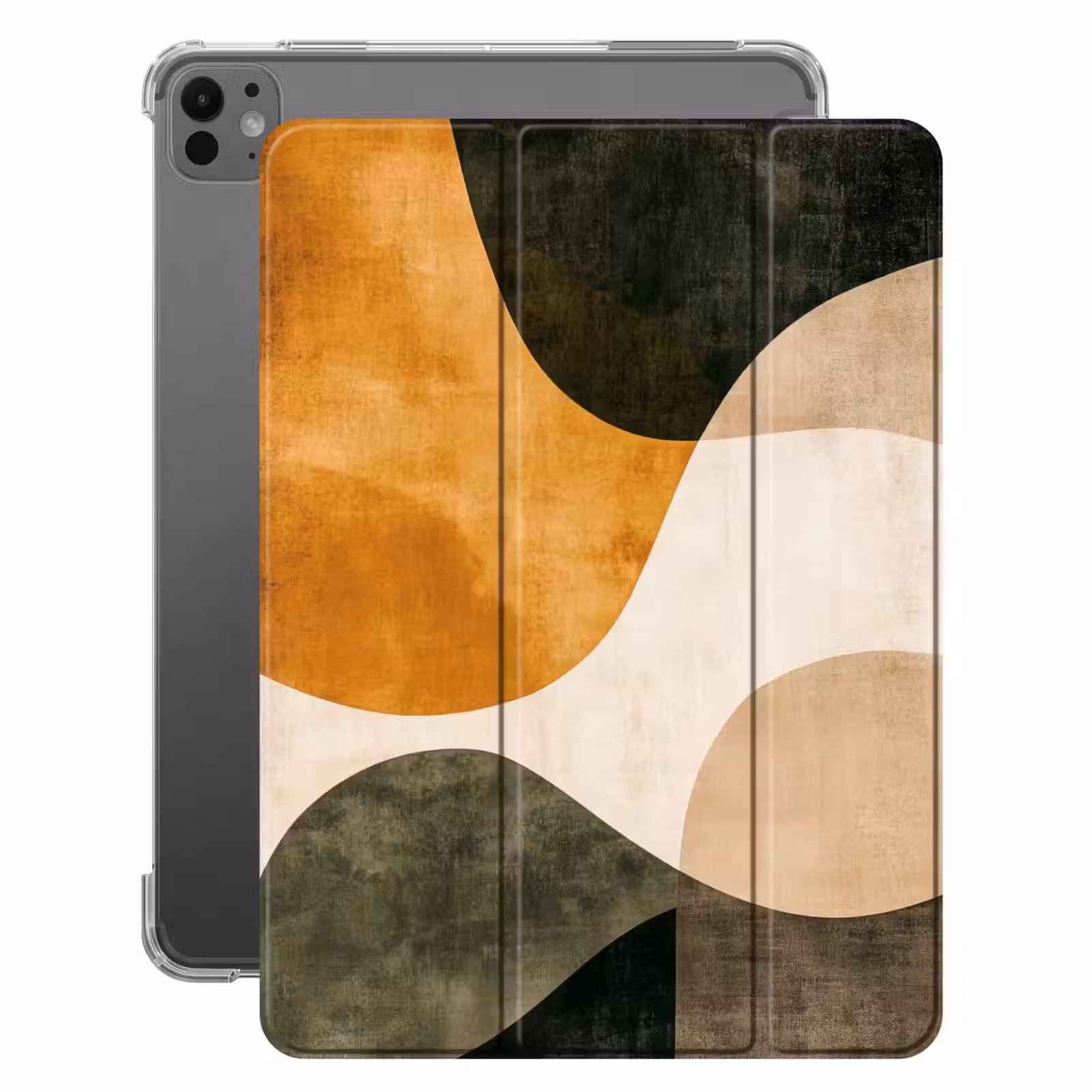 iPad-Hülle - Formen - Ockergelb - Abstrakt — 1