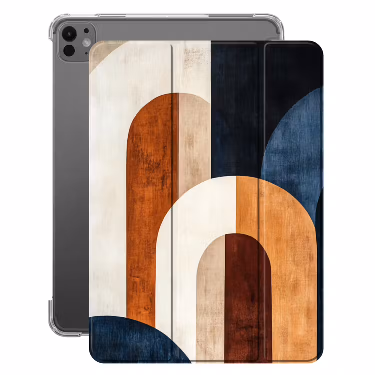 iPad-Hülle - Abstrakt - Formen - Dunkelblau — 1