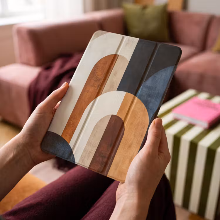 iPad-Hülle - Abstrakt - Formen - Dunkelblau — 4
