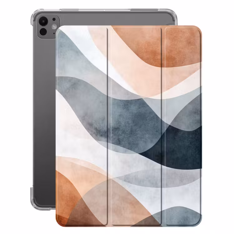iPad-Hülle - Abstrakt - Wellen - Blau — 1