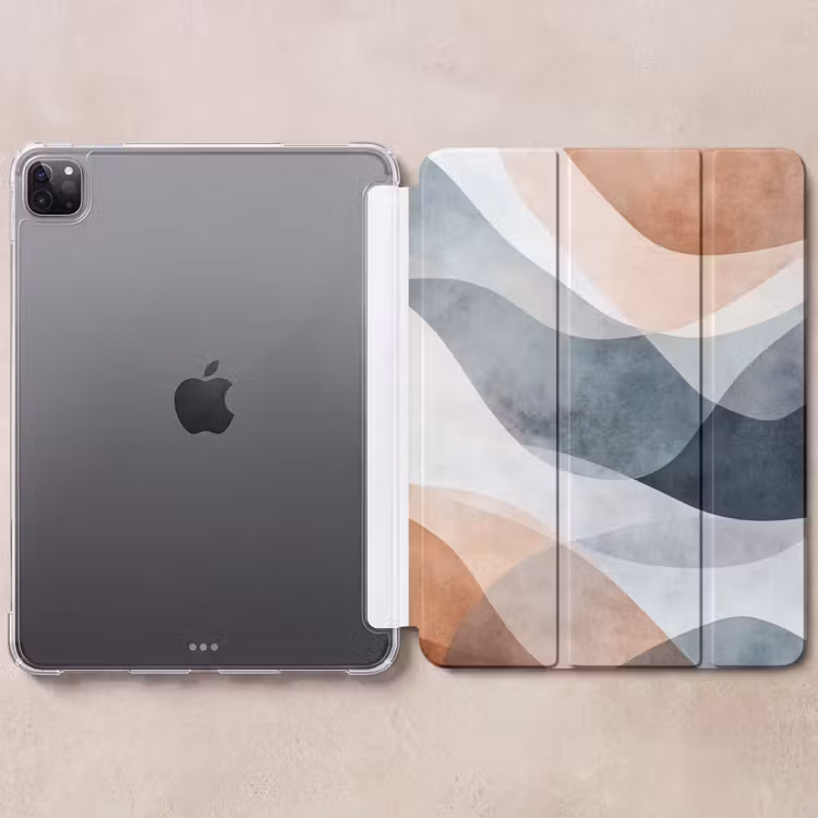 iPad-Hülle - Abstrakt - Wellen - Blau — 6