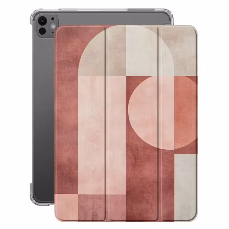 iPad-Hülle - Figuren - Abstrakt - Rosa — 1