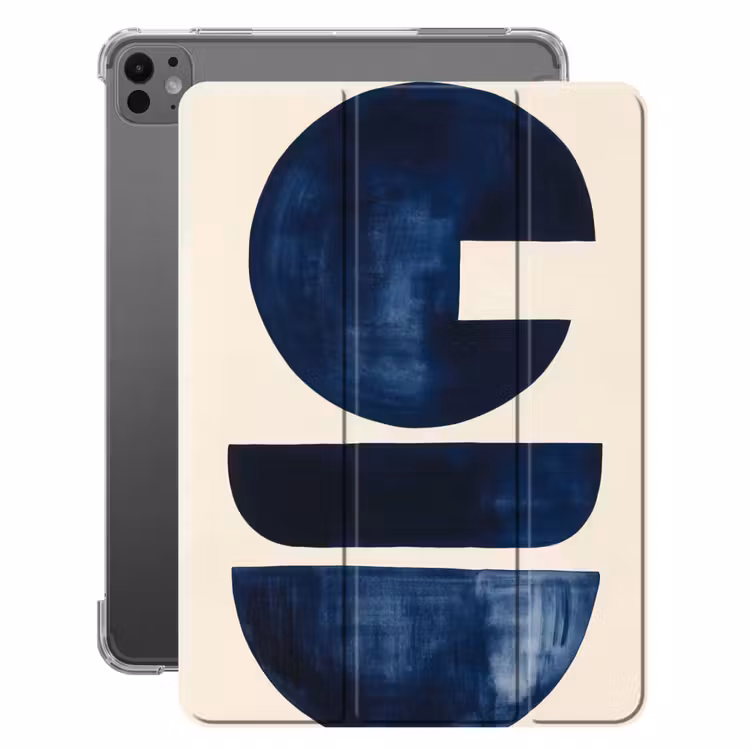 iPad-Hülle - Formen - Blau - Abstrakt — 1