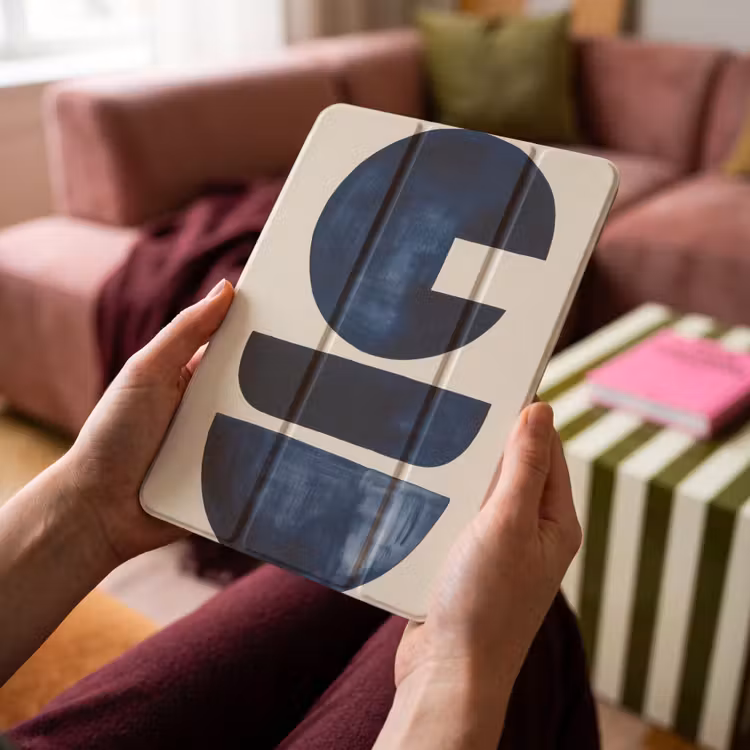 iPad-Hülle - Formen - Blau - Abstrakt — 4