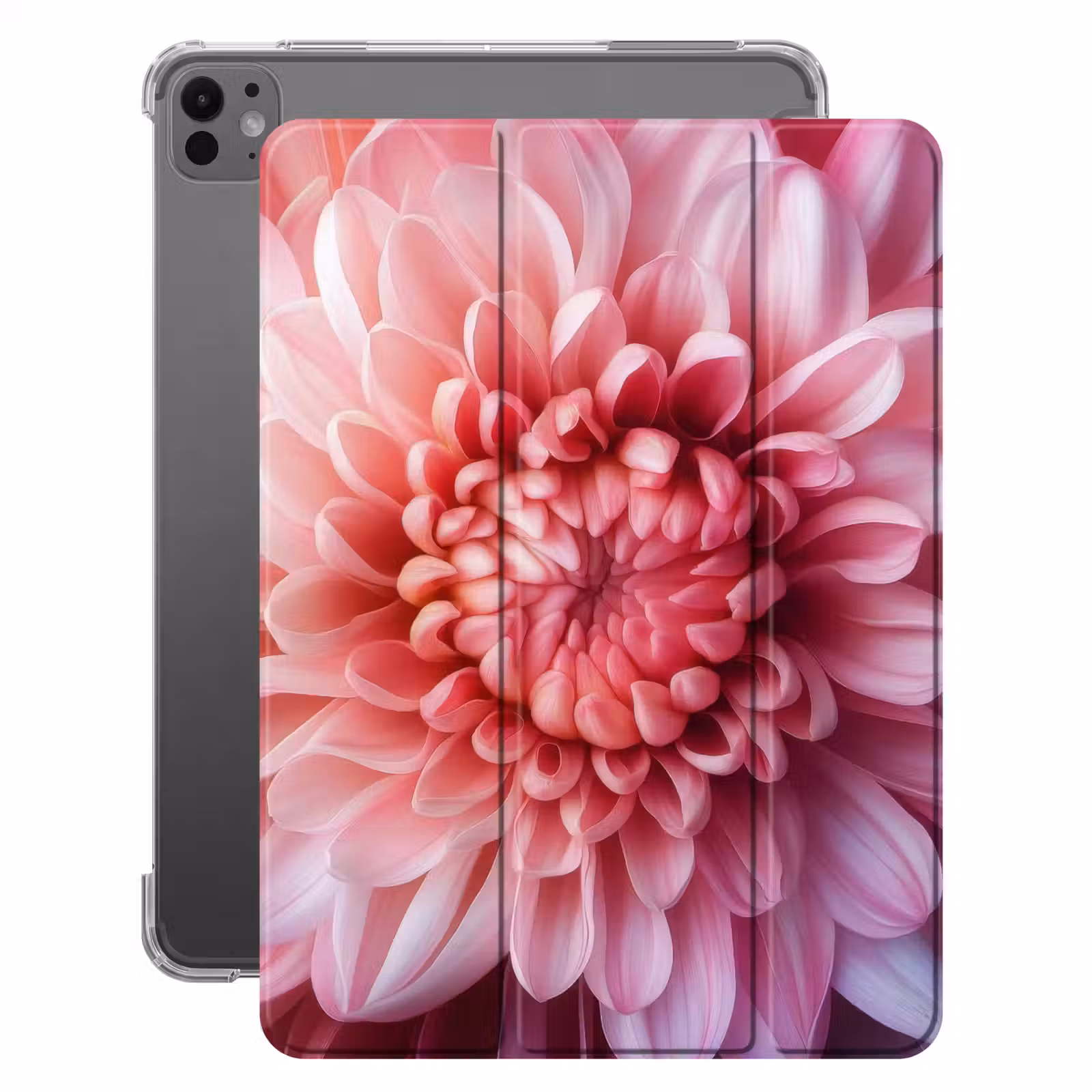 iPad-Hülle - Dahlie - Blume - Nahaufnahme - Rosa — 1