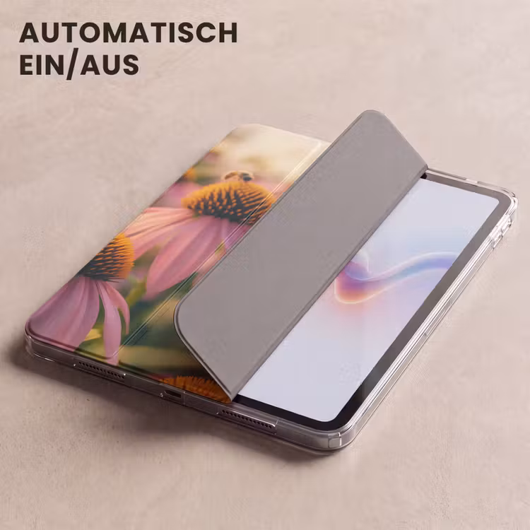 iPad-Hülle - Blumen - Lila - Bienen — 5