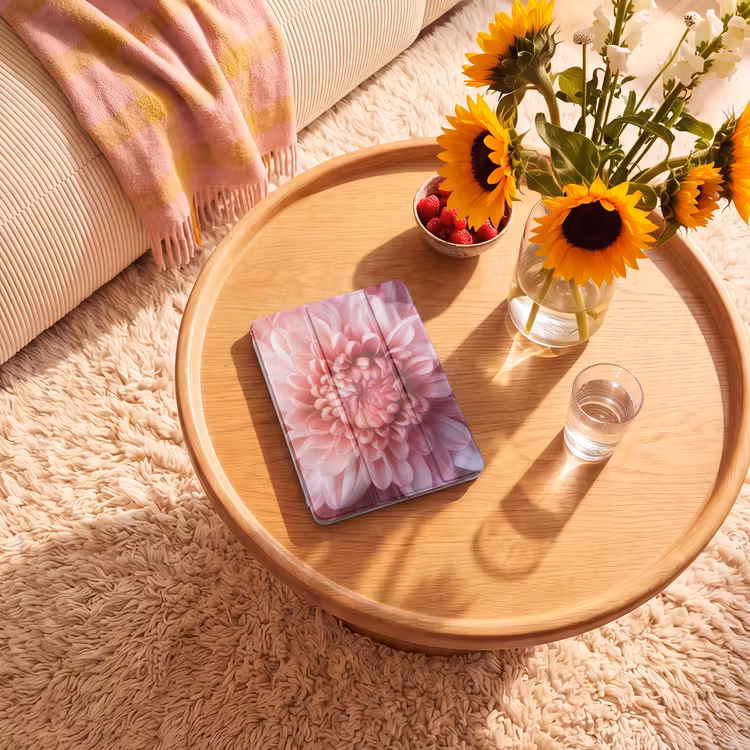 iPad-Hülle - Dahlie - Blume - Nahaufnahme - Rosa — 2