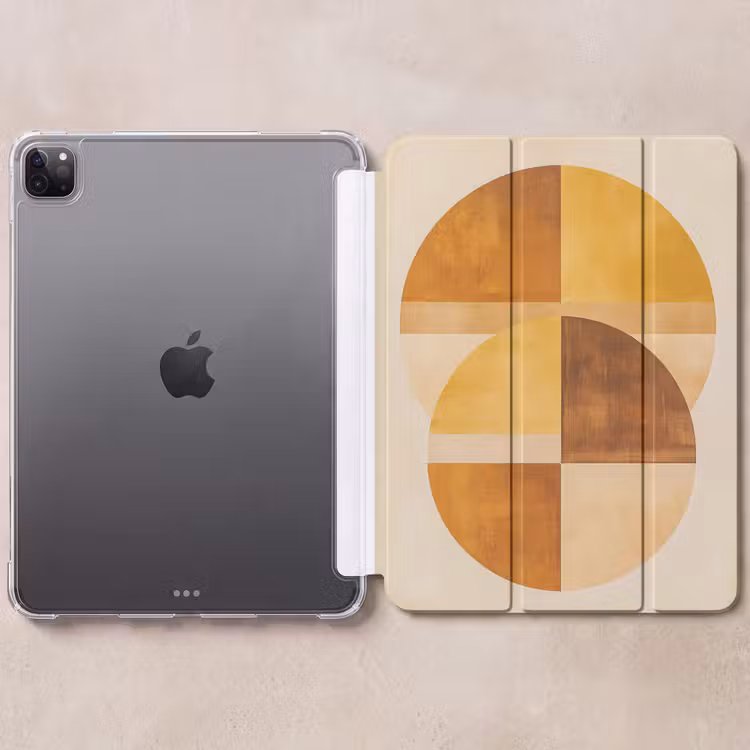 iPad-Hülle - Kreise - Gelb - Minimalistisch — 6