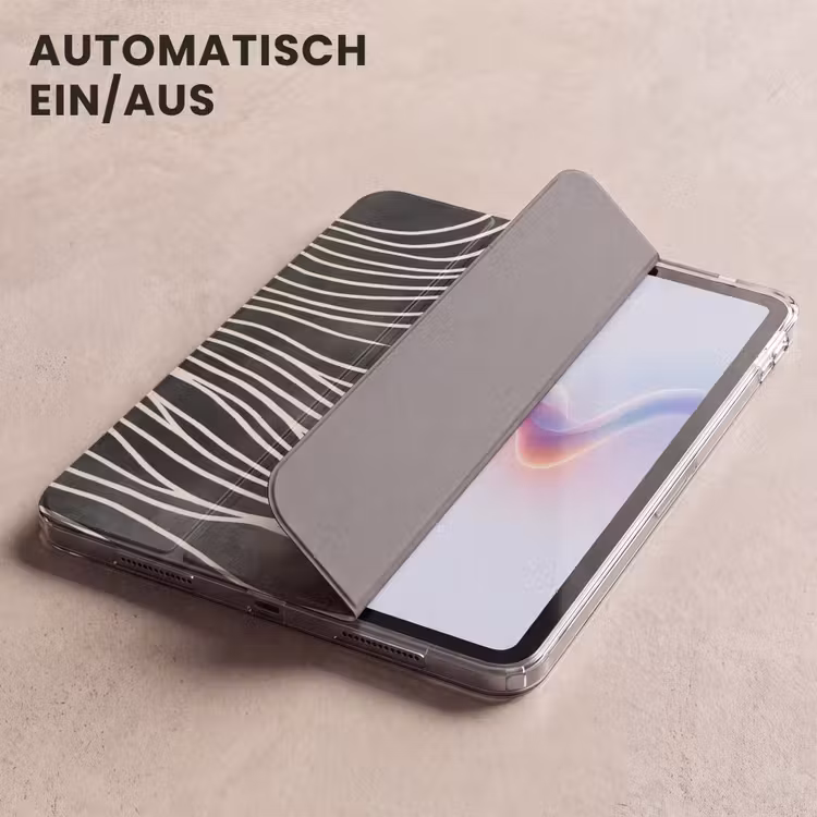iPad-Hülle - Linien - Muster - Abstrakt - Weiß — 5