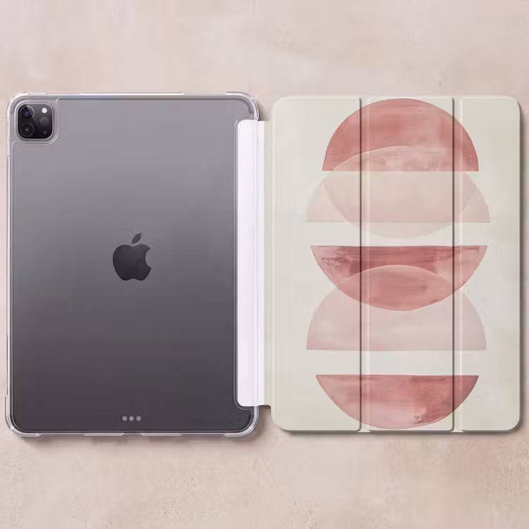 iPad-Hülle - Minimalistisch - Kreise - Rosa — 6