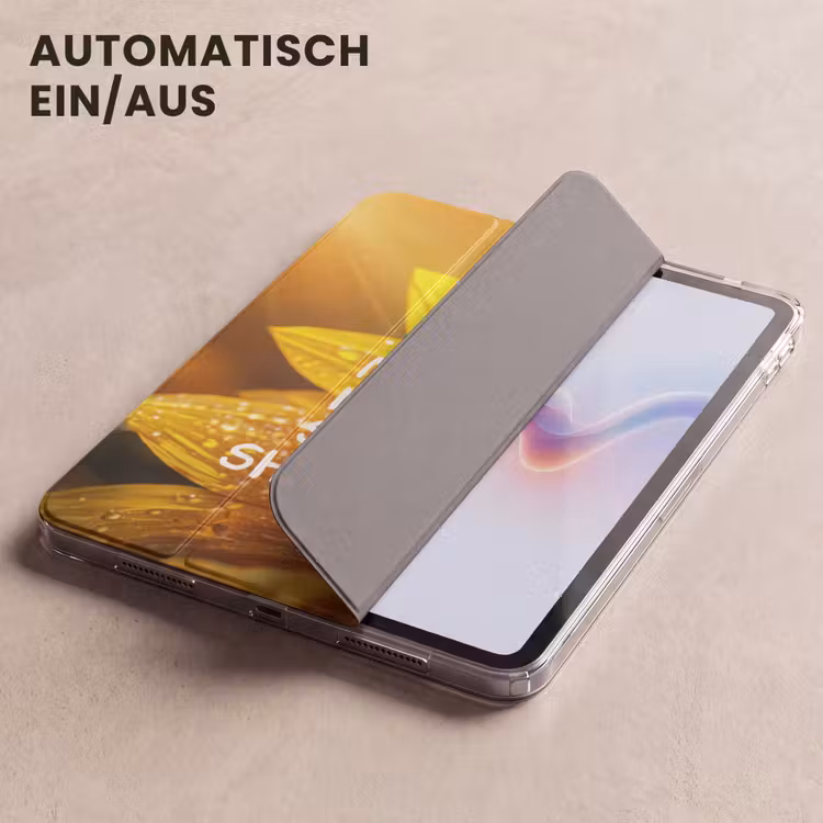 iPad-Hülle - Sonnenblume - Nahaufnahme - Gelb - Zitat — 5