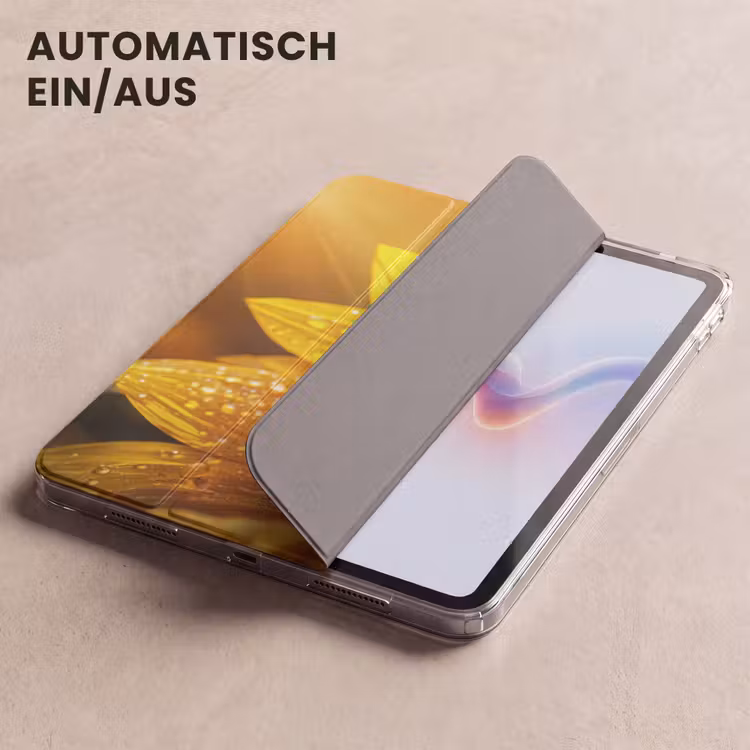 iPad-Hülle - Sonnenblume - Tautropfen - Gelb - Sonnenlicht — 5