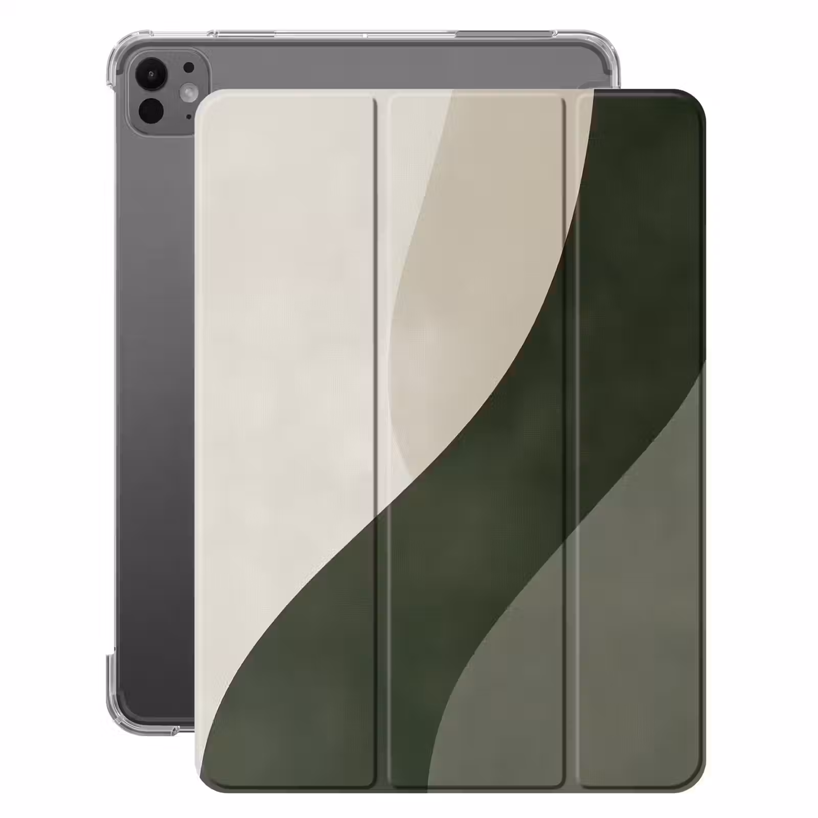 iPad-Hülle - Japandi - Grün - Abstrakt - Modern — 1
