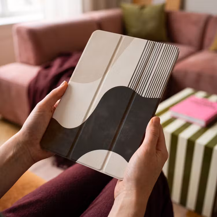 iPad-Hülle - Abstrakt - Japandi - Beige - Modern — 4