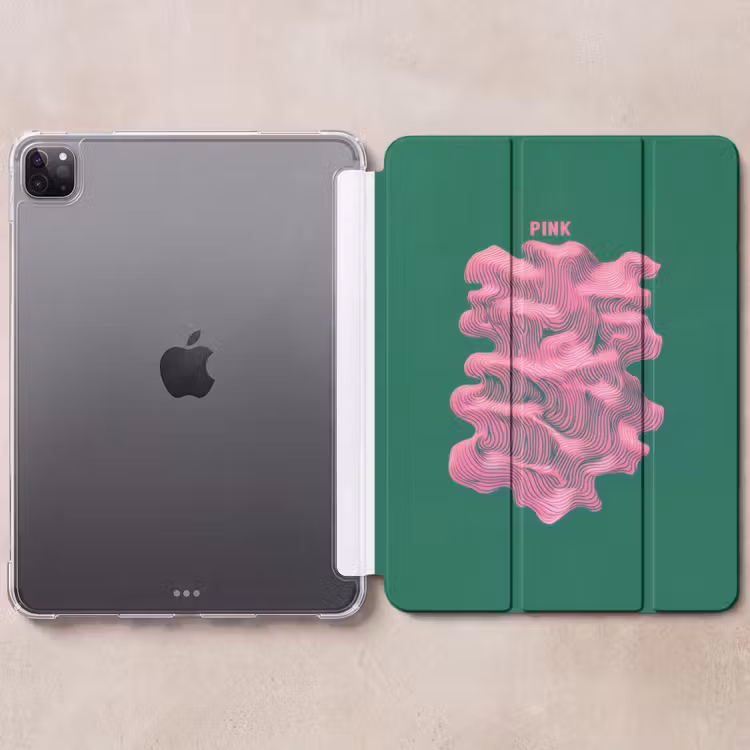iPad-Hülle - Abstrakt - Rosa - Linien - Grün — 6