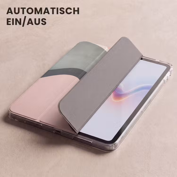 iPad-Hülle - Abstrakt - Wellen - Elegant - Rosa — 5