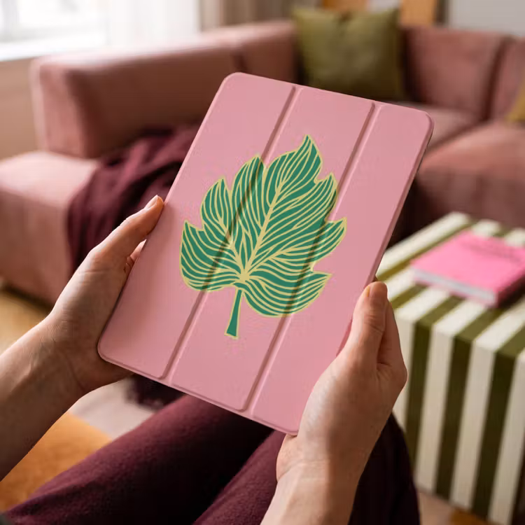 iPad-Hülle - Blatt - Grün - Illustration - Minimalistisch — 4