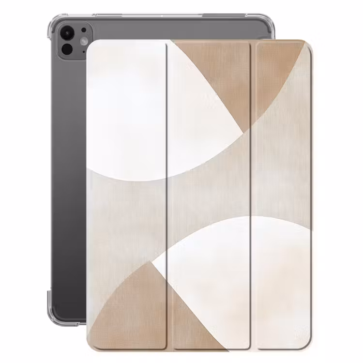 iPad-Hülle - Braun - Japandi - Abstrakt — 1