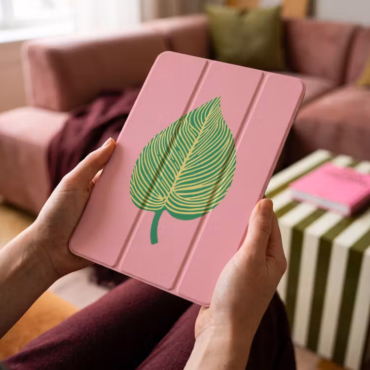 iPad-Hülle - Illustration - Blatt - Minimalistisch - Grün — 4