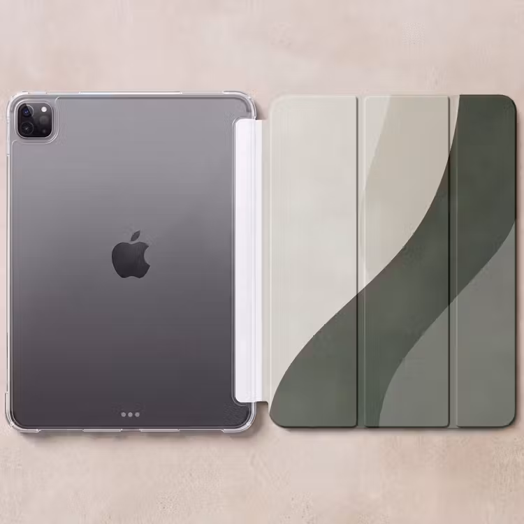 iPad-Hülle - Japandi - Grün - Abstrakt - Modern — 6