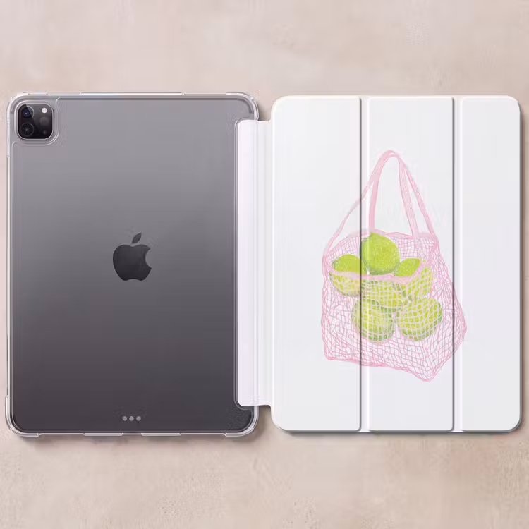 iPad-Hülle - Netztasche - Rosa - Illustration - Limetten — 6