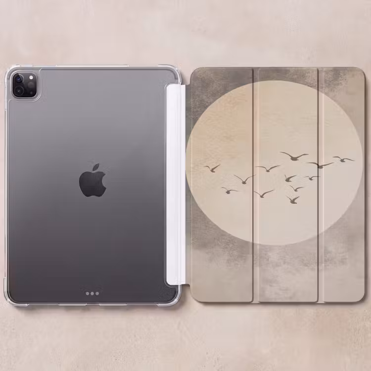 iPad-Hülle - Vogel - Beige - Japanisch — 6