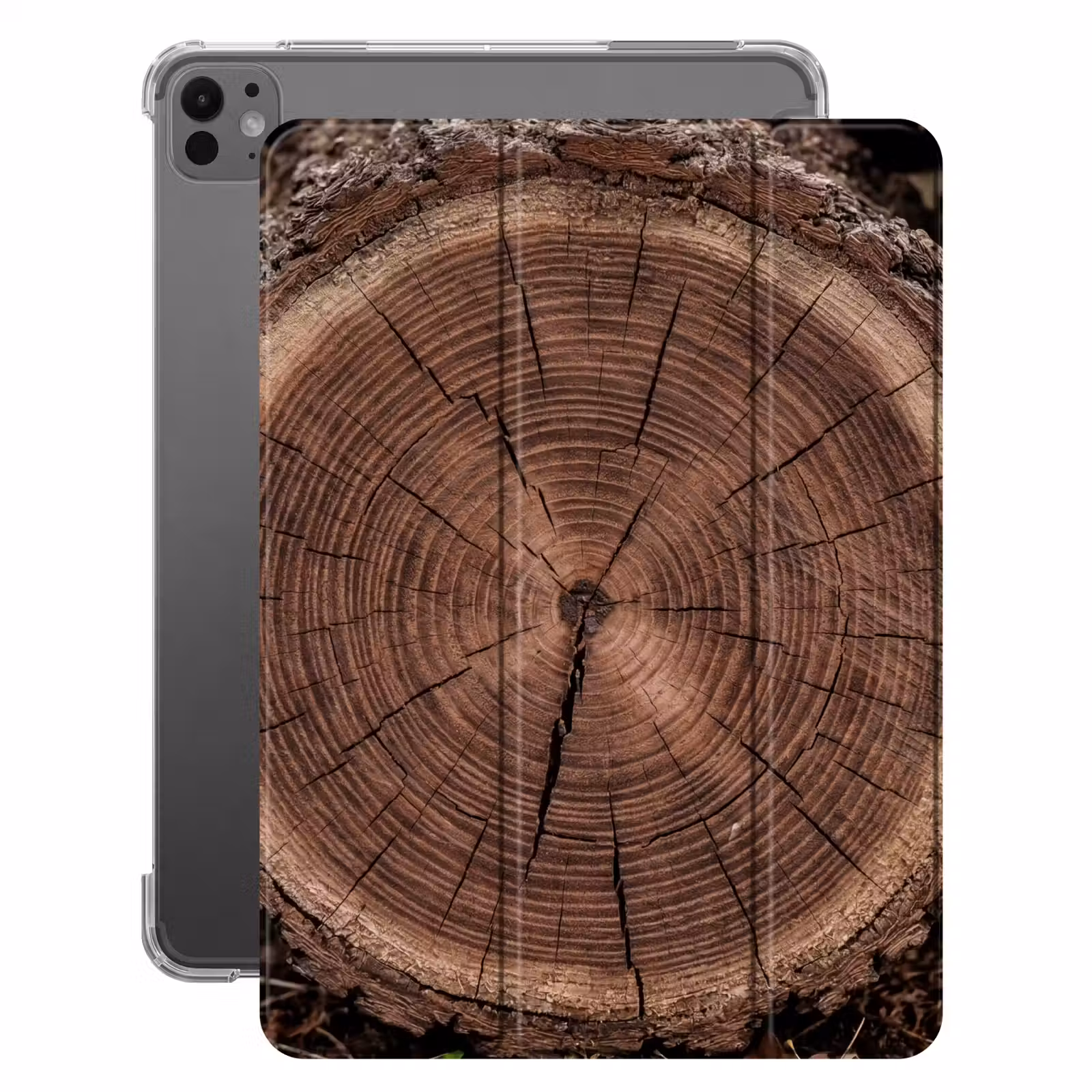 iPad-Hülle - Baum - Ringe - Braun — 1
