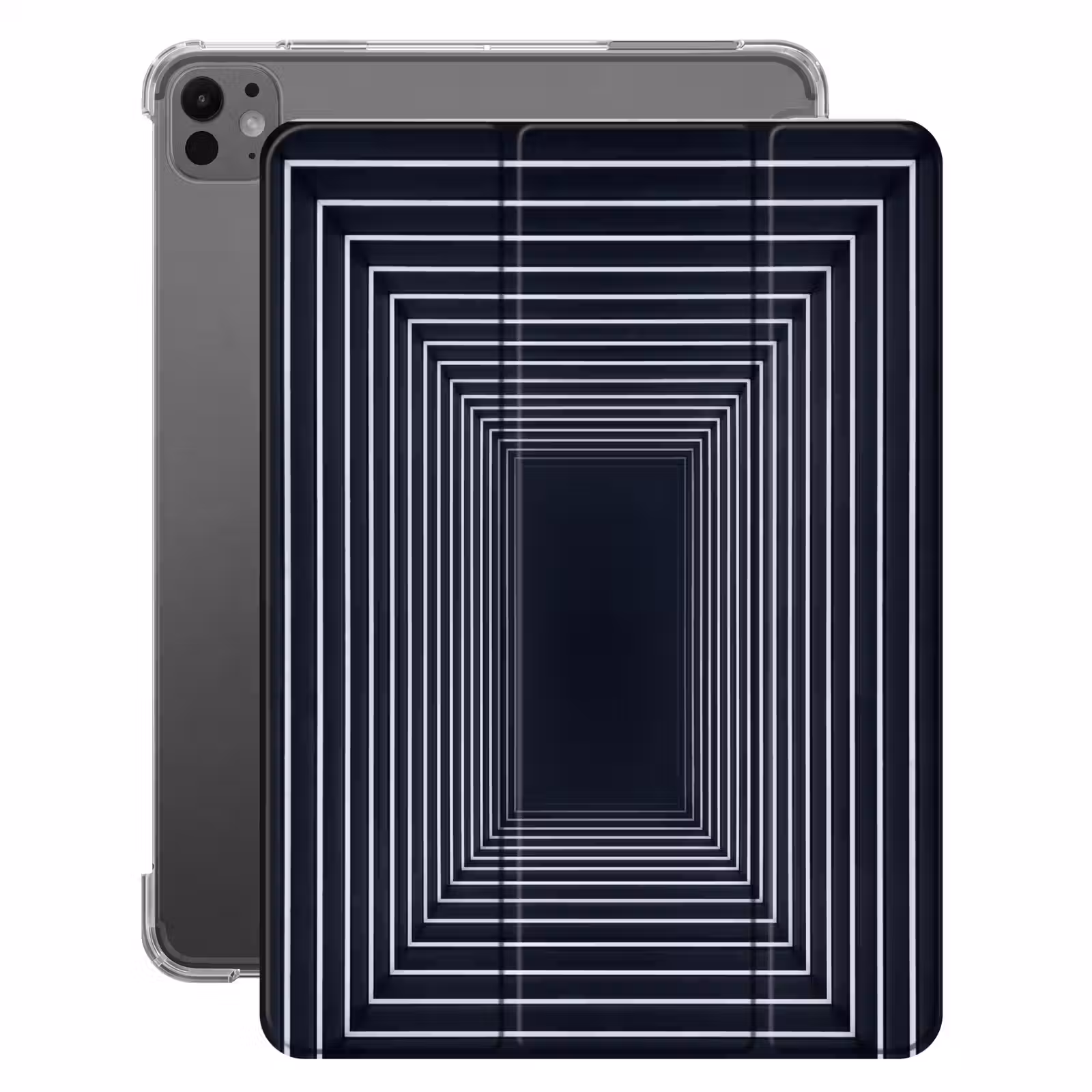 iPad-Hülle - Linien - Hypnotisierend - Schwarz — 1
