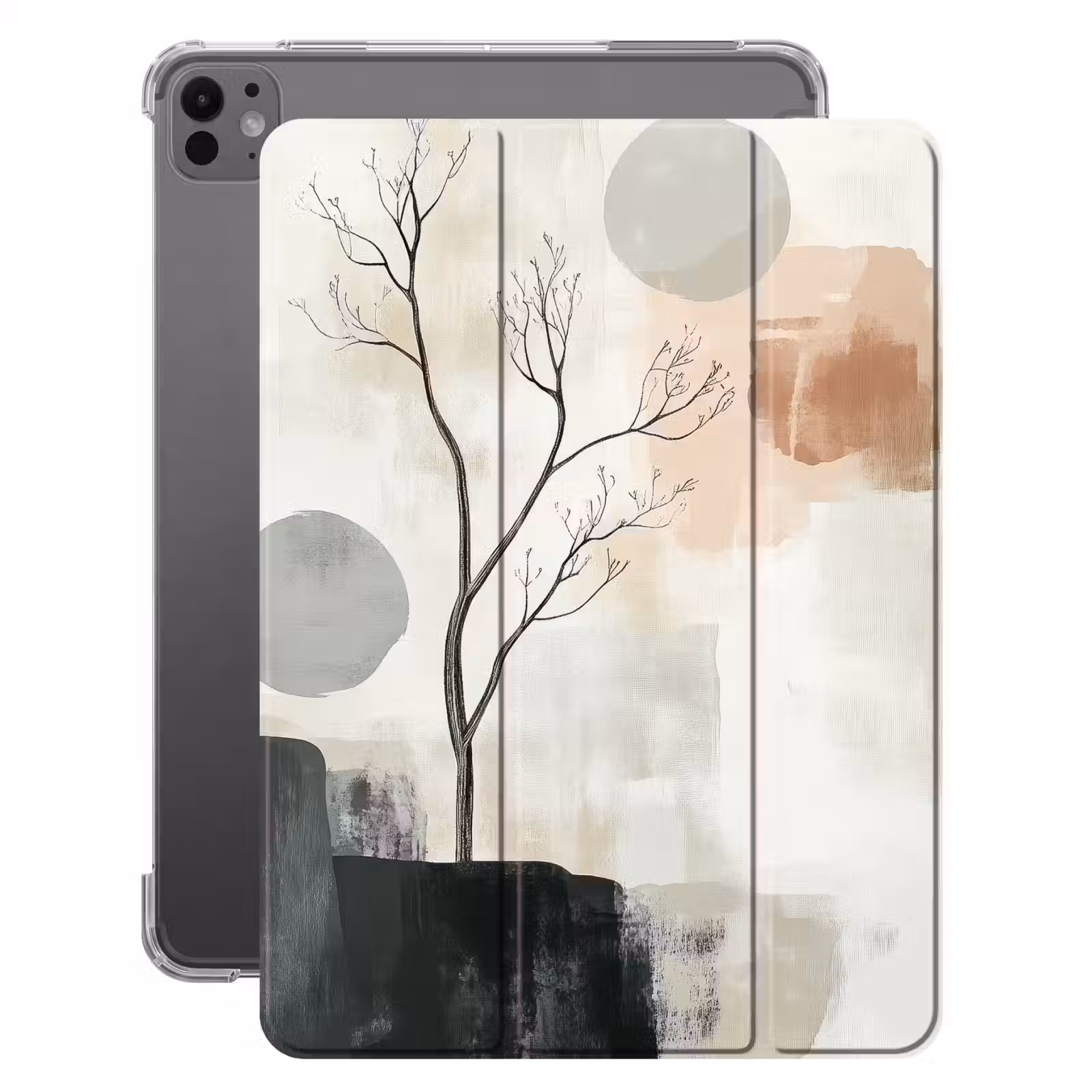 iPad-Hülle - Wabi sabi - Beige - Pflanze — 1