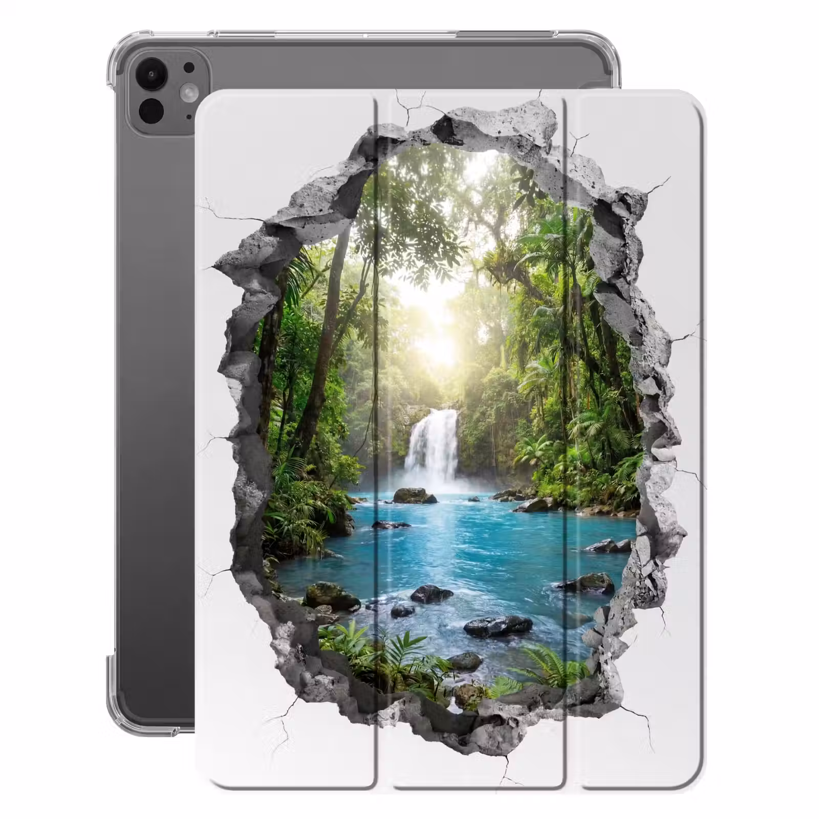 iPad-Hülle - Wasserfall - Aussicht - Natur — 1