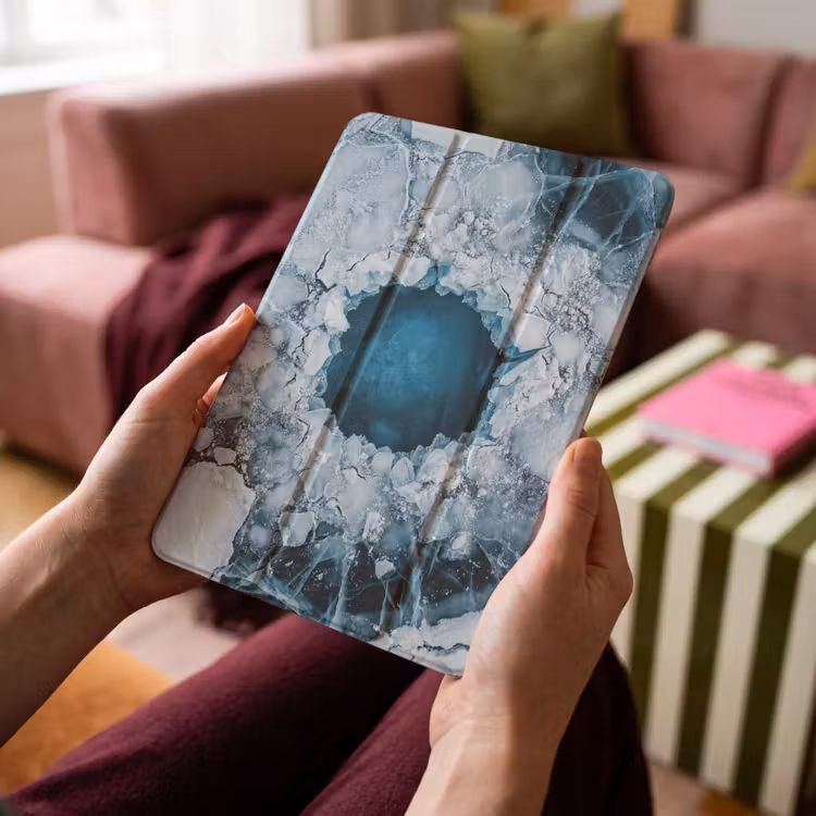 iPad-Hülle - Eiscreme - Blau - Natur — 4