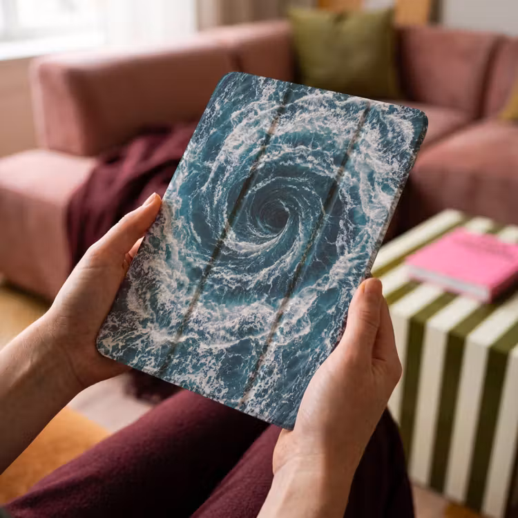 iPad-Hülle - Ozean - Blau - Whirlpool — 4