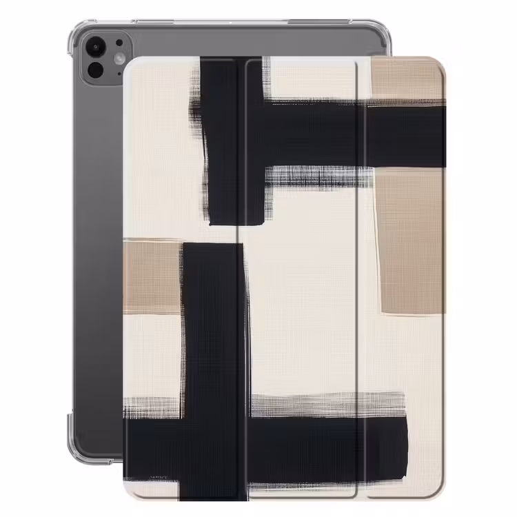 iPad-Hülle - Schwarz - Abstrakt - Japanisch — 1
