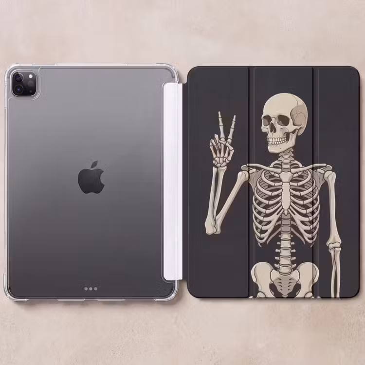 iPad-Hülle - Skelett - Frieden - Schwarz — 6