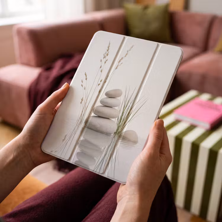 iPad-Hülle - Steine - Gelassenheit - Grau — 4