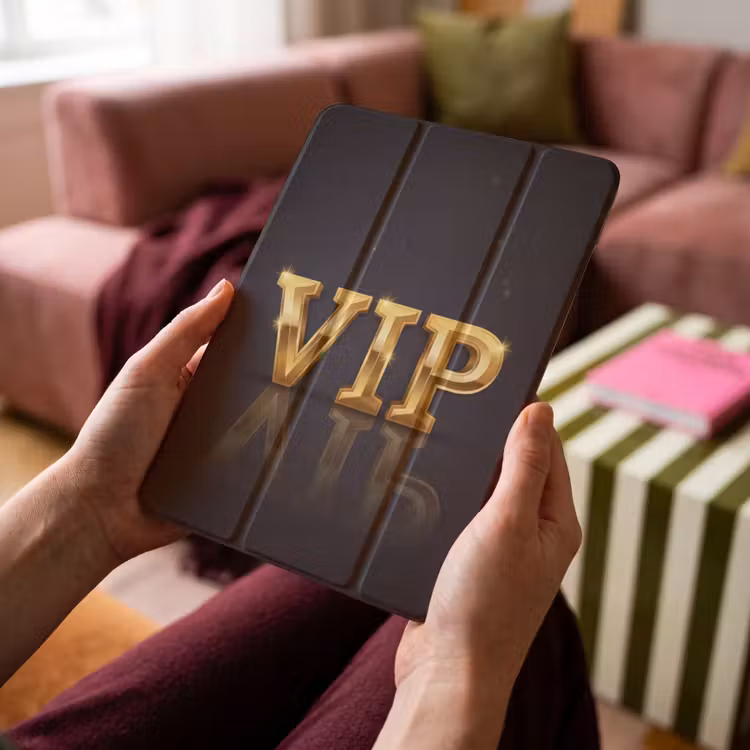 iPad-Hülle - VIP - Gold - Glitzern — 4