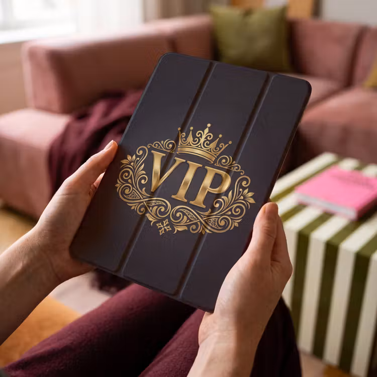 iPad-Hülle - VIP - Krone - Gold — 4