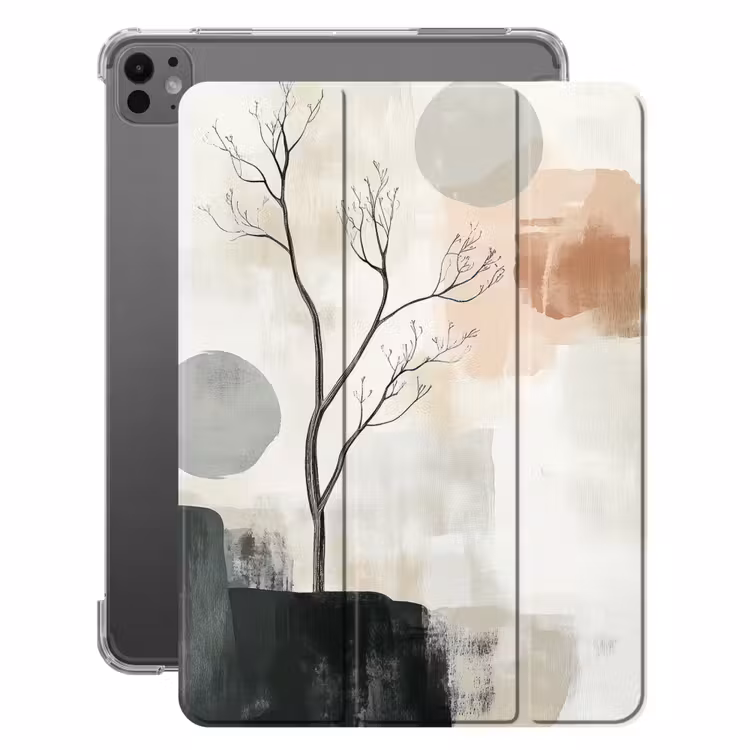 iPad-Hülle - Wabi sabi - Beige - Pflanze — 1