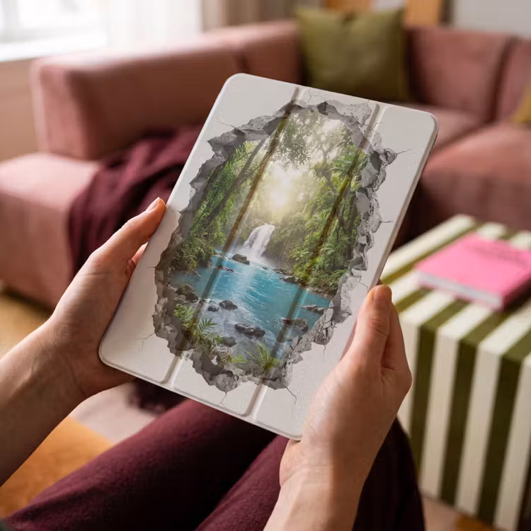 iPad-Hülle - Wasserfall - Aussicht - Natur — 4