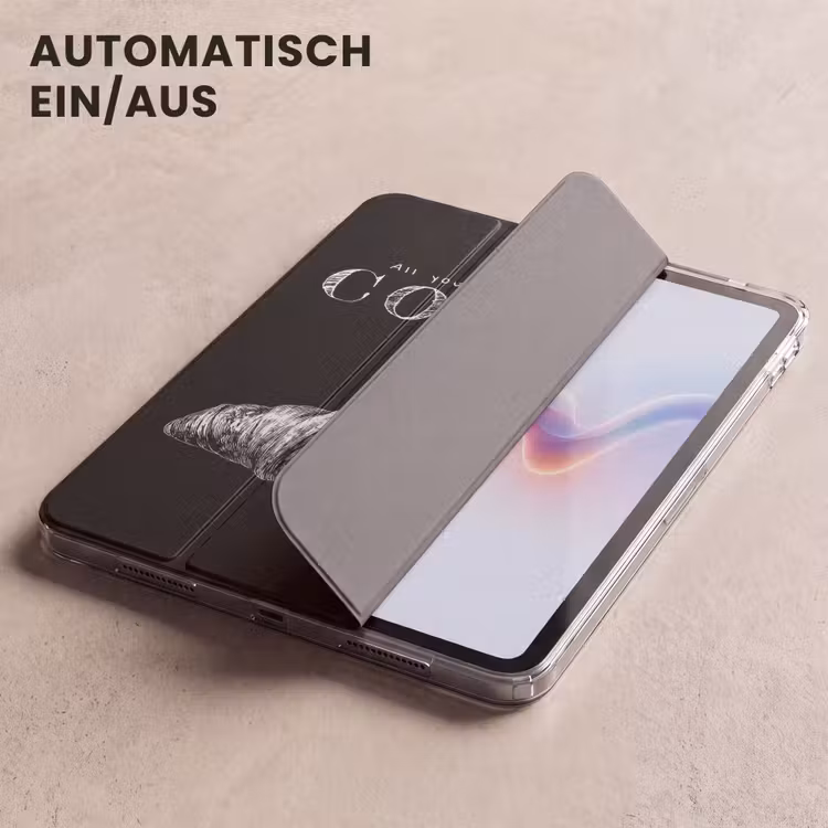 iPad-Hülle - Kaffee - Croissant - Text — 5