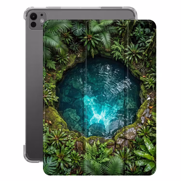 iPad-Hülle - Natur - Dschungel - Wasser - Grün — 1
