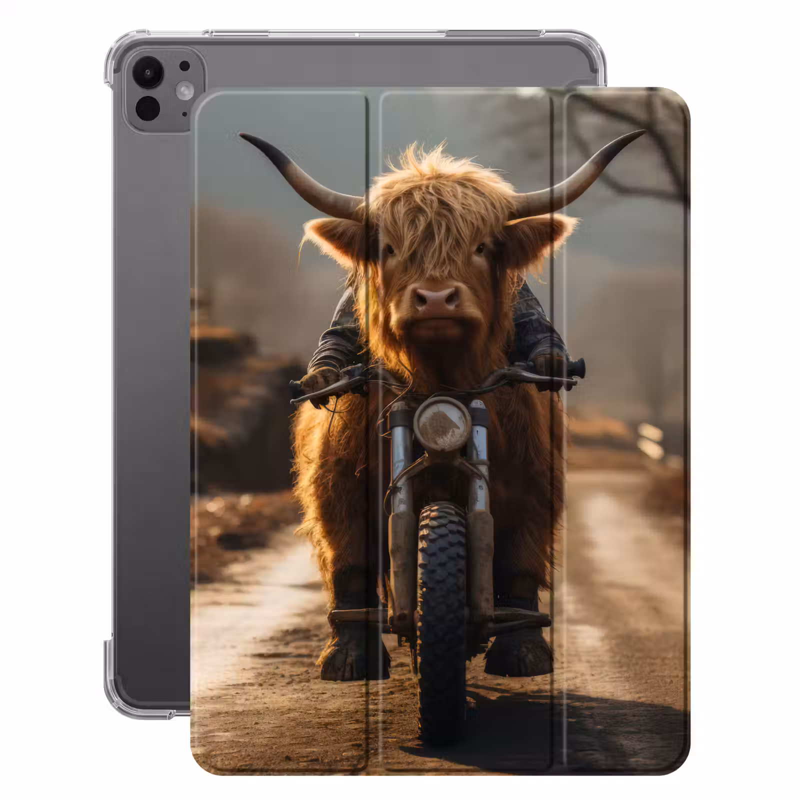 iPad-Hülle - Schottischer Highlander - Schal - Berge — 1