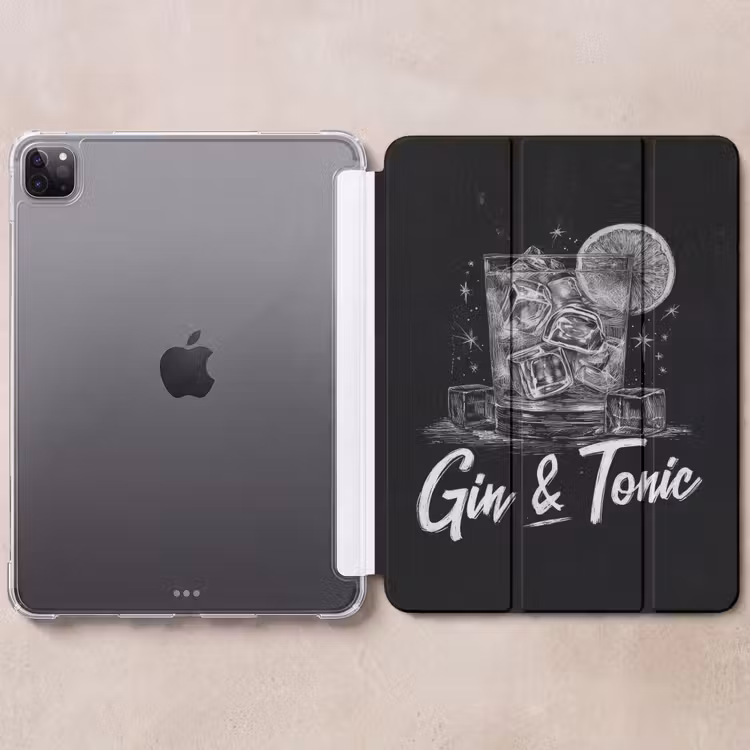 iPad-Hülle - Gin und Tonic - Glas - Limette - Eiswürfel — 6