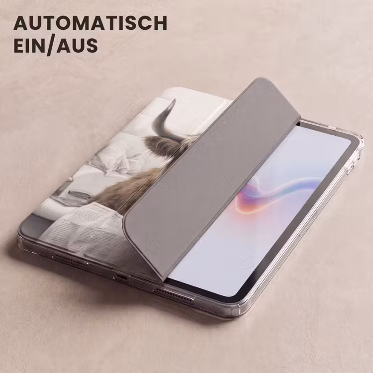 iPad-Hülle - Schottischer Highlander - Badewanne - Badezimmer - Zeitung — 5