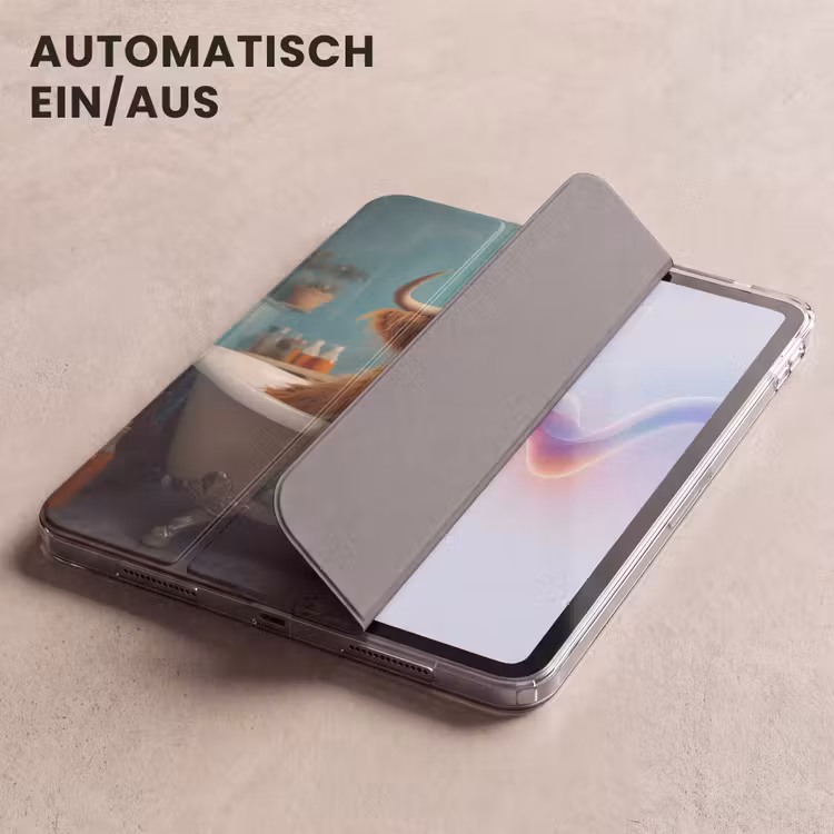 iPad-Hülle - Schottischer Highlander - Badezimmer - Blau - Bad — 5