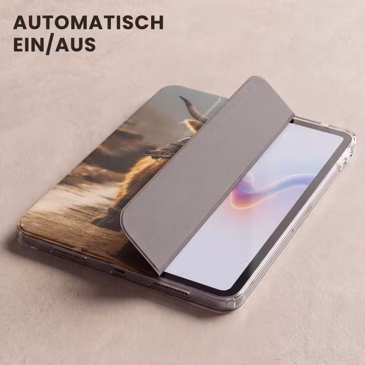 iPad-Hülle - Schottischer Highlander - Schal - Berge — 5