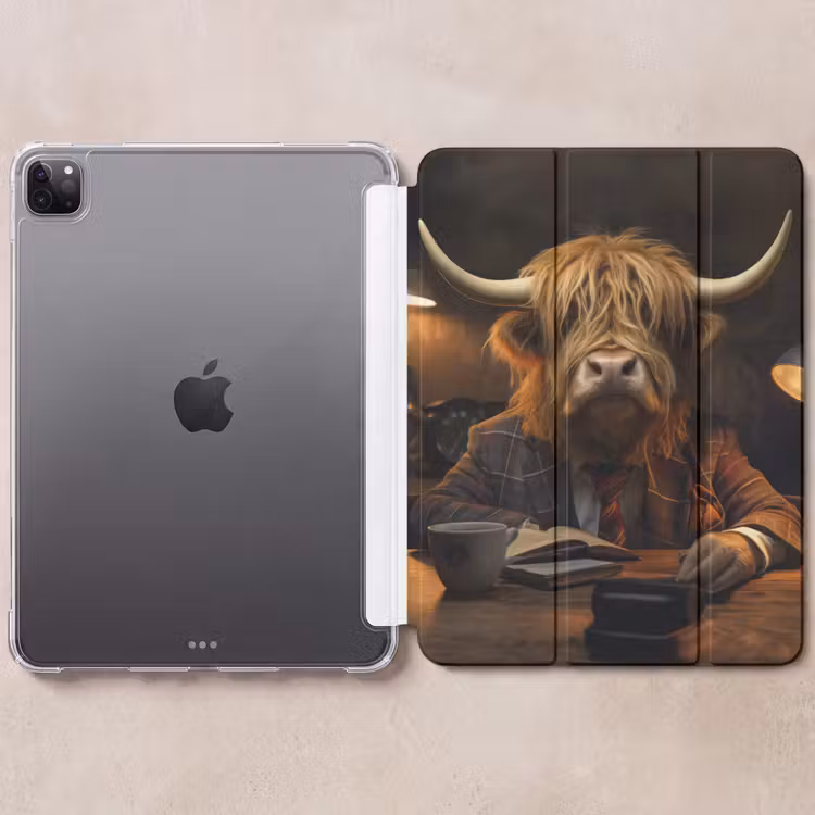 iPad-Hülle - Schottischer Highlander - Tier - Anzug - Büro — 6