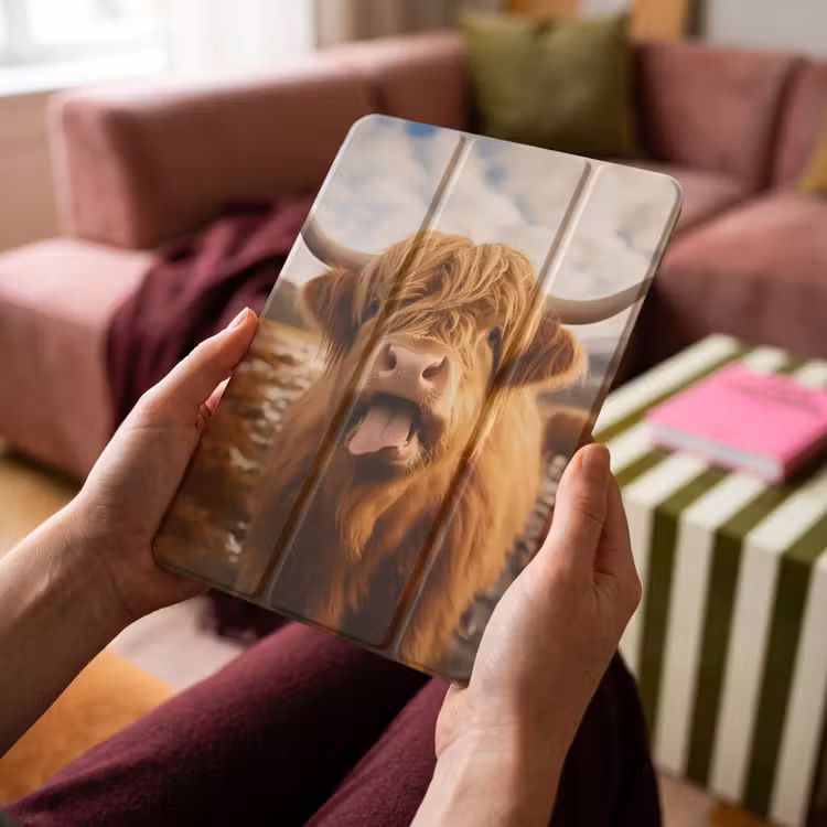 iPad-Hülle - Schottischer Hochländer - Seezunge - Hörner — 4