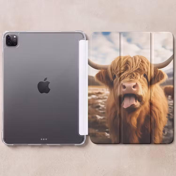 iPad-Hülle - Schottischer Hochländer - Seezunge - Hörner — 6